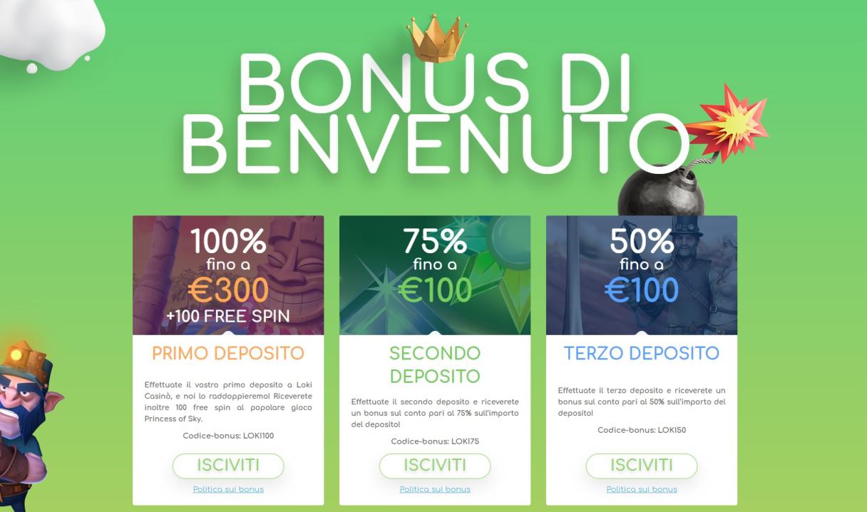 Loki Casino bonus