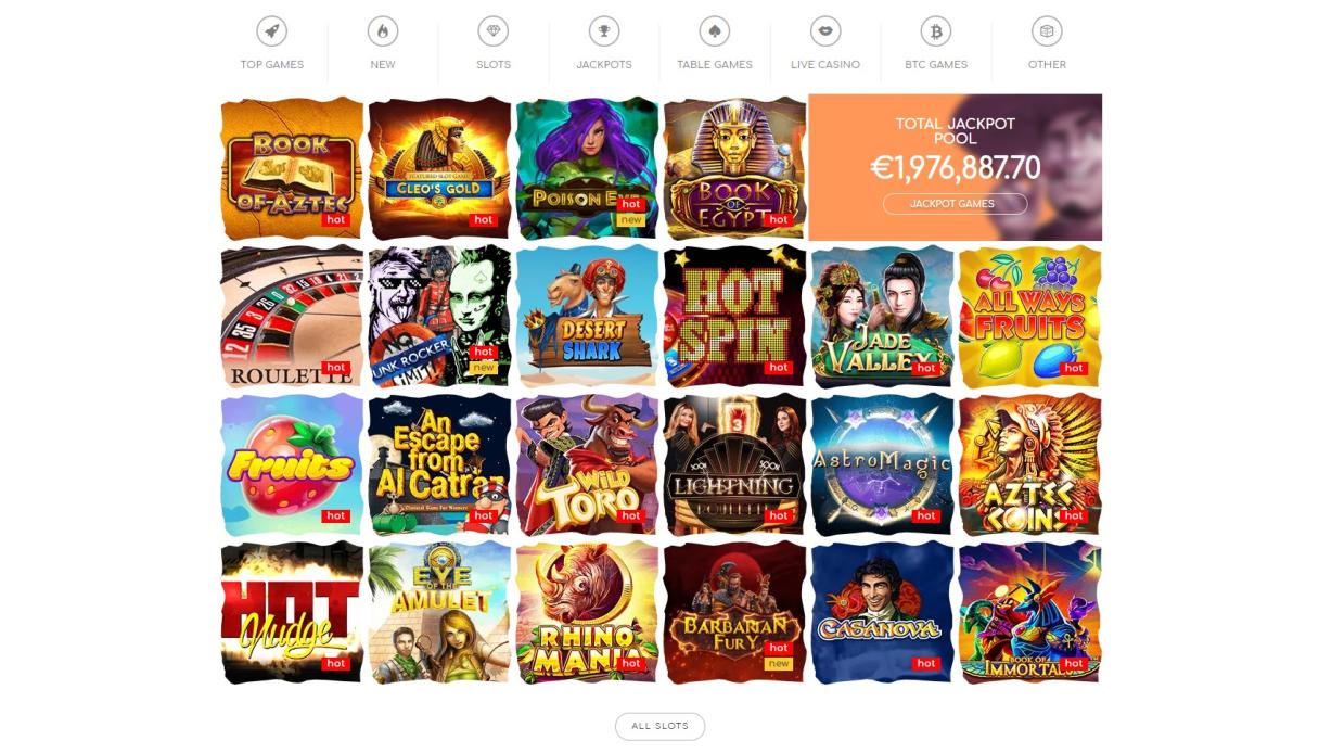 Giochi disponibili su loki casino