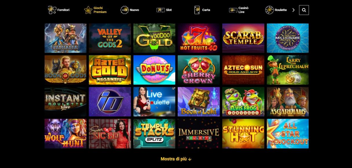 Giochi disponibili su Zet casino