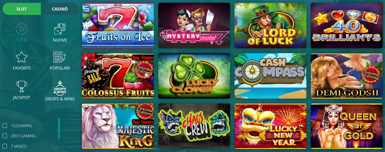 I giochi da casinò di 22bet