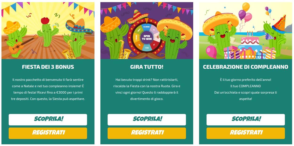 La Fiesta Casino bonus