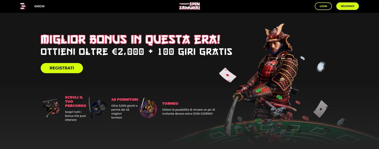 SPIN SAMURAI CASINO