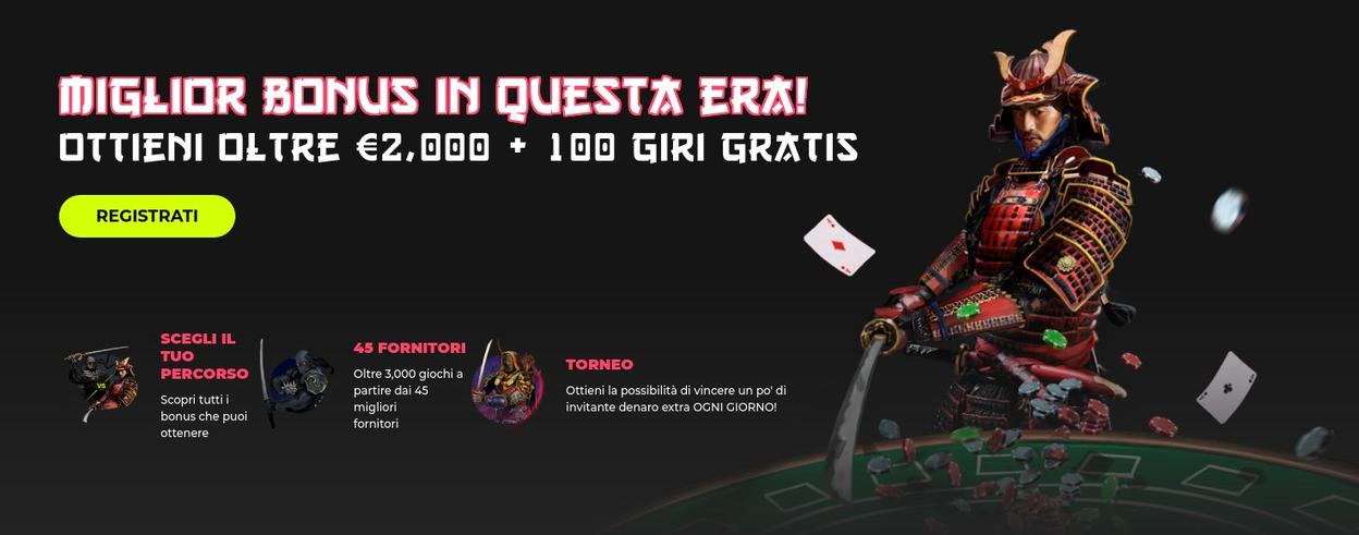 Spin Samurai Casino bonus