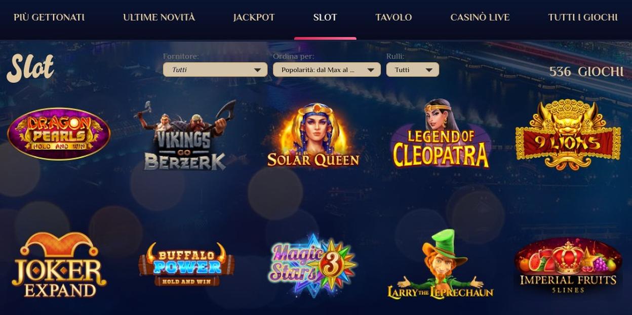 Giochi disponibili su vegas plus