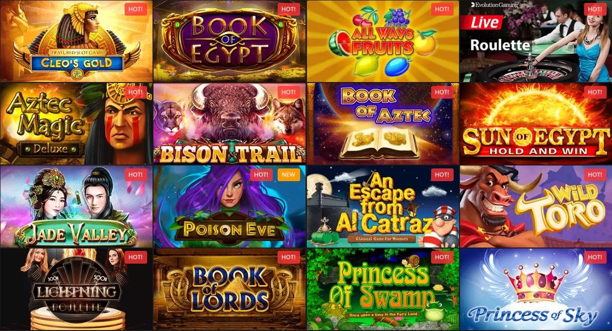 GIOCHI DISPONIBILI 