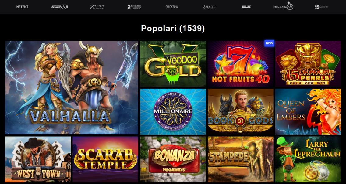 Giochi disponibili su librabet