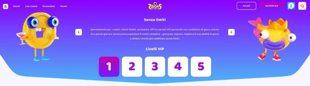 Il programma vip 