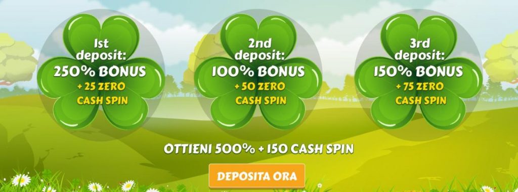 IL BONUS DI BENVENUTO