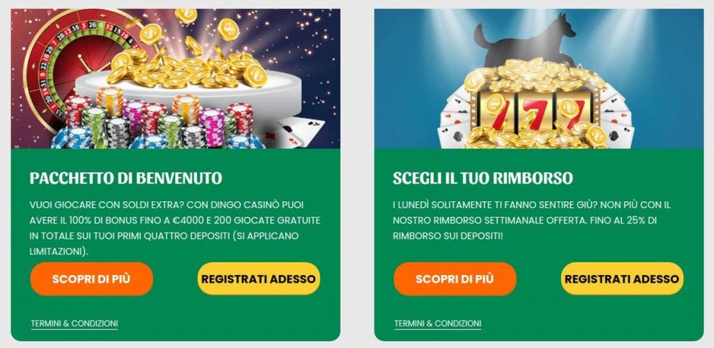 Il bonus di benvenuto? 
