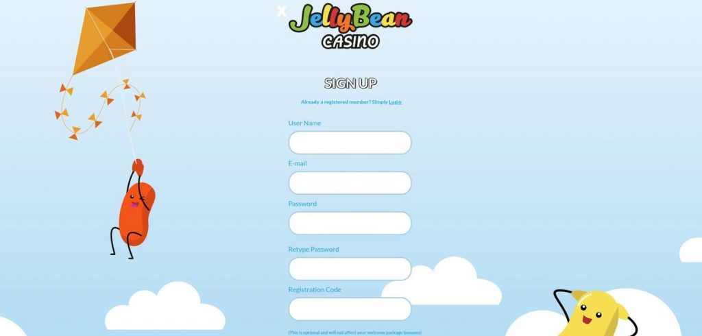 Come aprire un conto di gioco su jelly bean casino