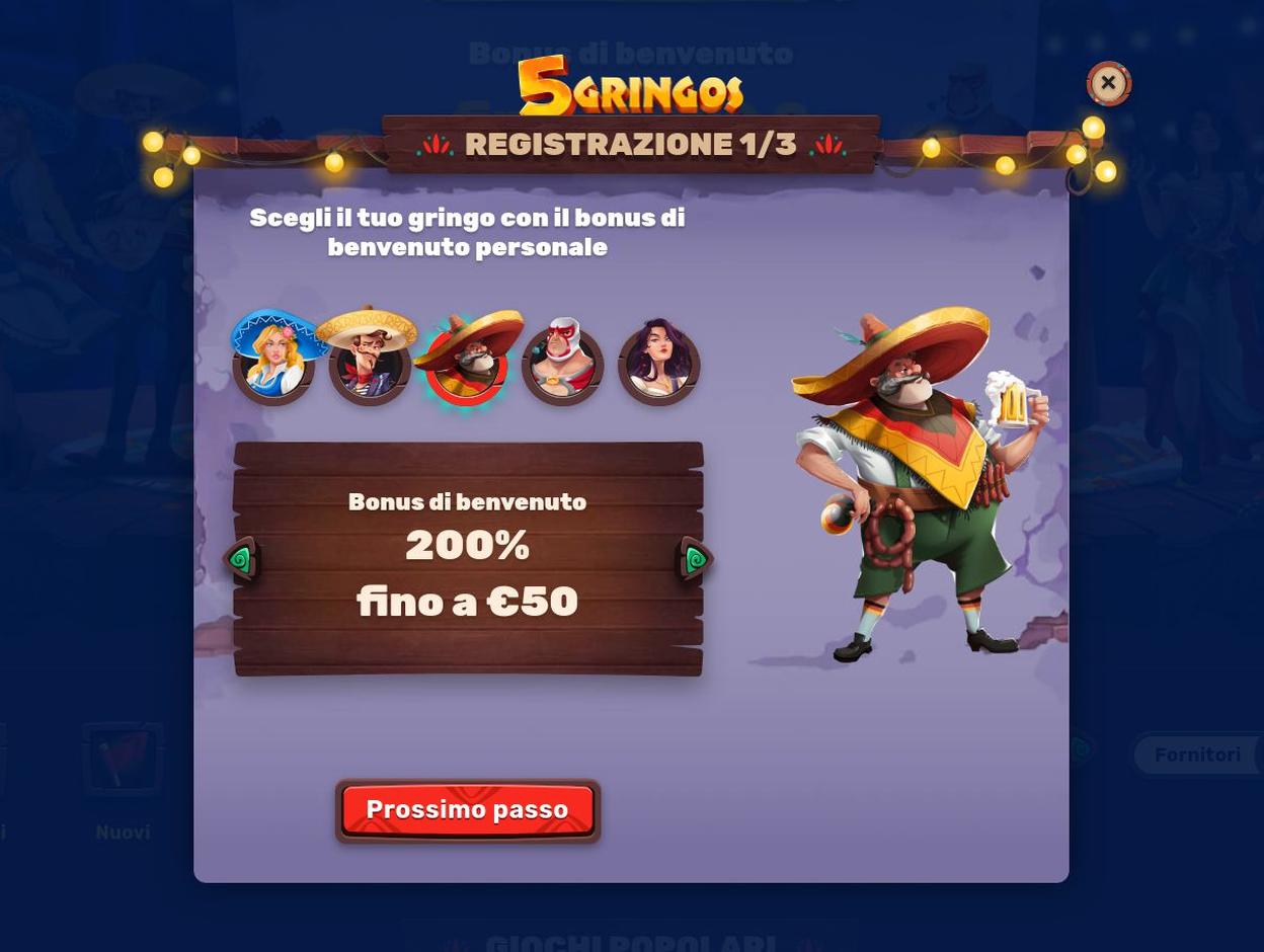 Come Aprire Un Account Su 5 Gringos Casino