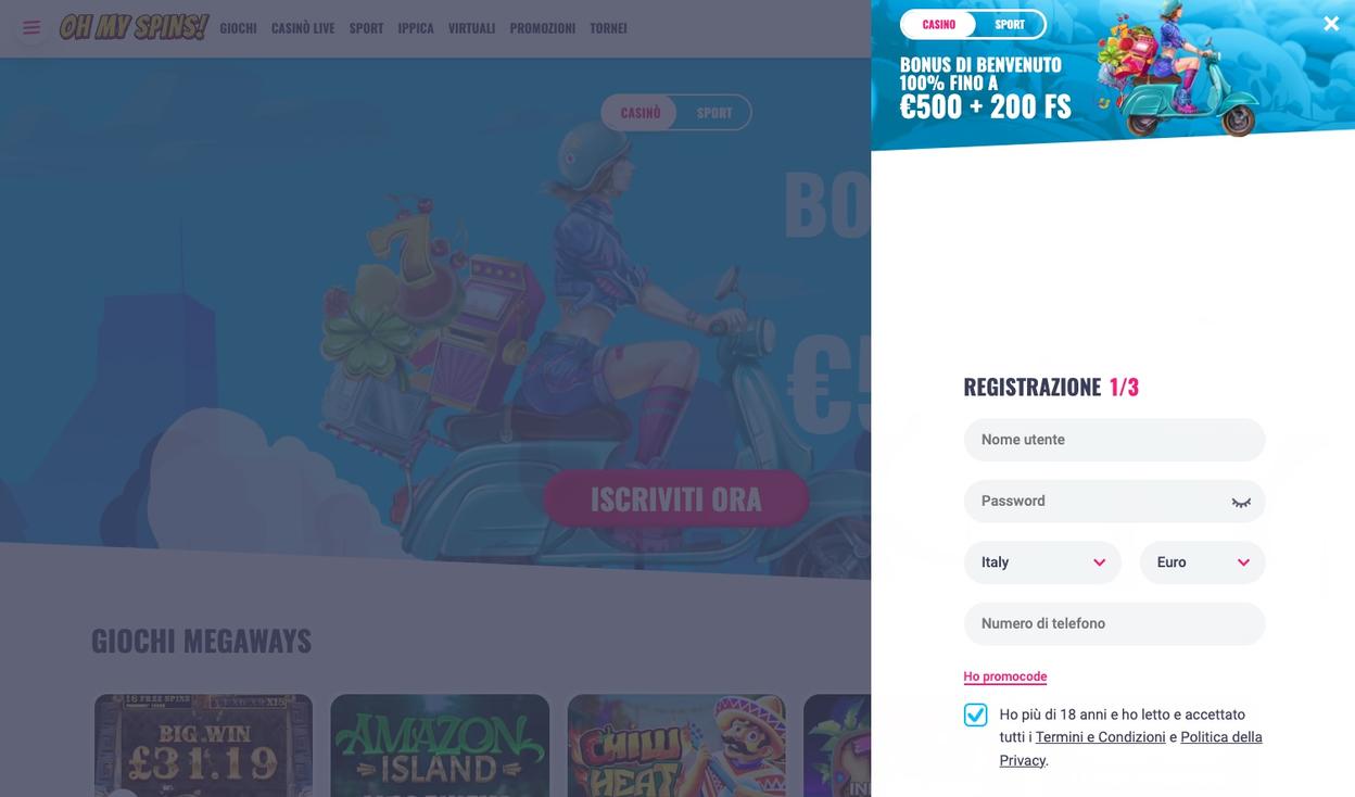Oh My Spins Registrazione