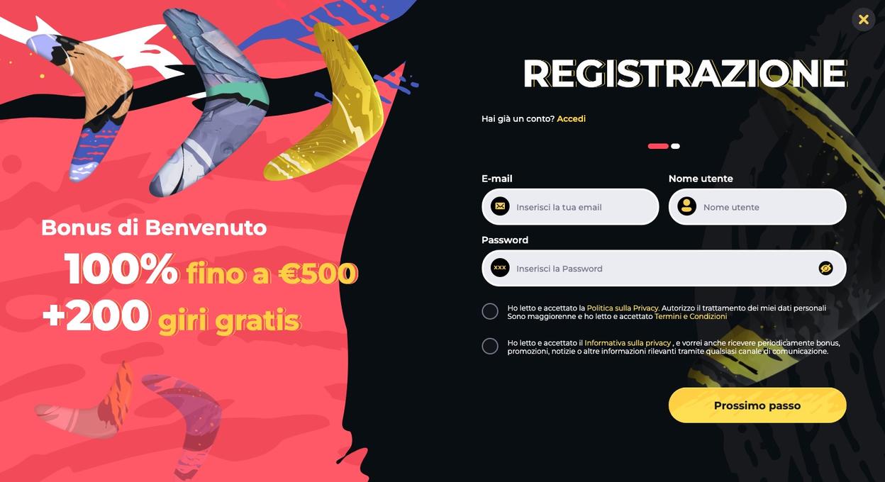 Registrazione