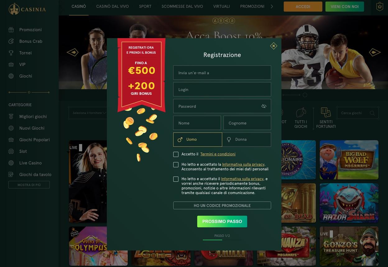 Registrazione
